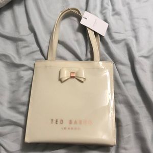 Brand new Ted Baker London Tote Bag with tag. Cream color.